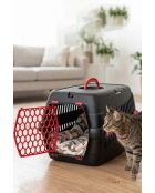 5096-S-2 schwarzer Tiertransportkoffer - 39x55x36,5 cm