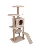 Casa para gatos Pandora beige - 50x35x125 cm
