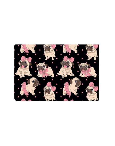 Lujoso zwarte kattenbakmat - 40x60 cm
