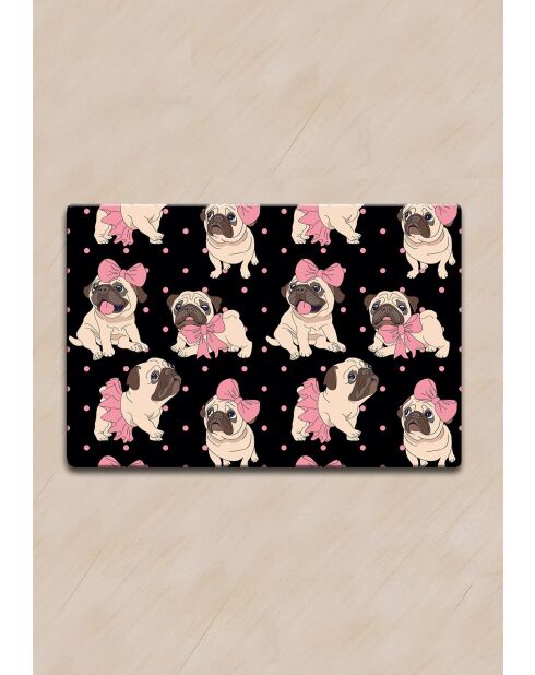 Lujoso zwarte kattenbakmat - 40x60 cm