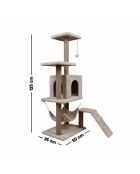 Beiges Katzenhaus Midas - 50x30x125 cm