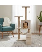 Beiges Katzenhaus Midas - 50x30x125 cm