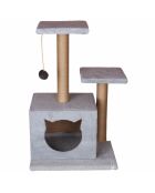 Casetta per gatti grigia Lotti - 45x35x72 cm