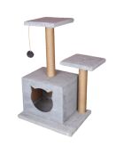 Casetta per gatti grigia Lotti - 45x35x72 cm