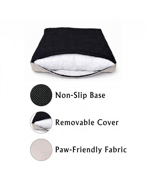 Letto per animali Silky Paw M crema - 62x74x10 cm