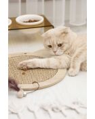 Kedi beige krabmat voor katten - 36x32x1 cm