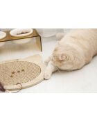 Kedi beige krabmat voor katten - 36x32x1 cm
