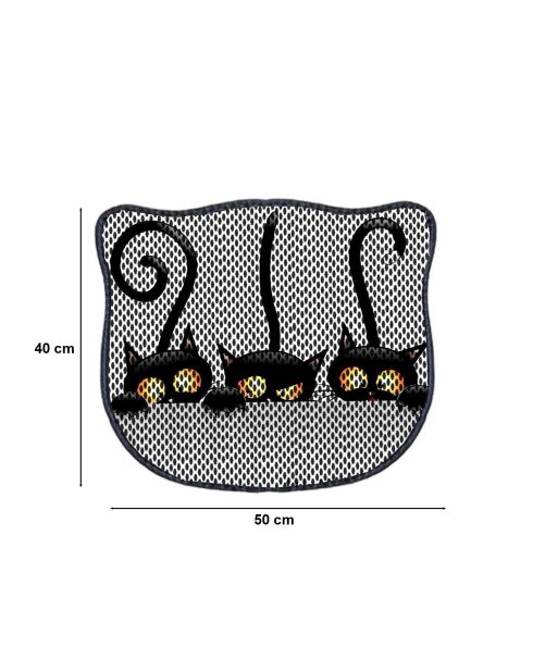 Kdkafa0127 kattenbakmat zwart - 40x50 cm
