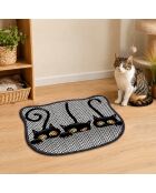 Kdkafa0127 kattenbakmat zwart - 40x50 cm
