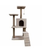 Casa para gatos Arden beige - 50x35x125 cm
