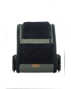 Bolsa de transporte para gatos Pugola negra - 43x23x38 cm