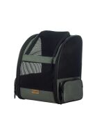 Bolsa de transporte para gatos Pugola negra - 43x23x38 cm