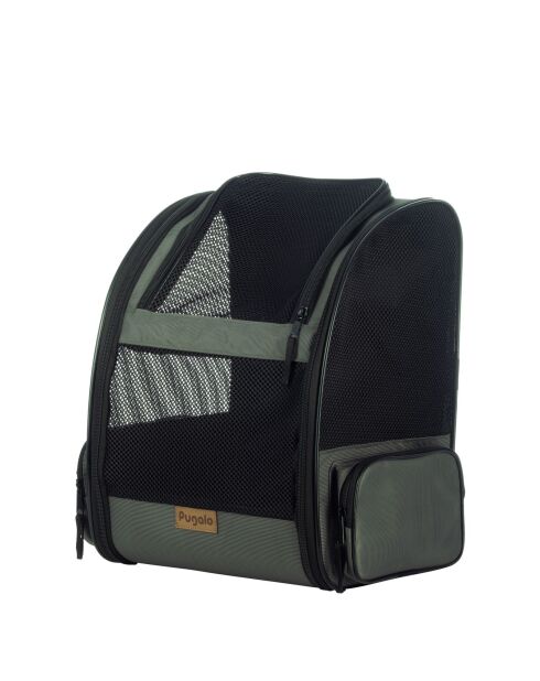 Sac de transport pour chat Pugola noir - 43x23x38 cm