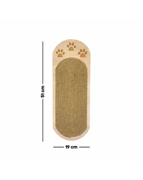 Tiragraffi per gatti Albero Patili beige - 19x1,8x51 cm