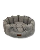 Cama para mascotas Chelsea L gris - 76x76x30 cm