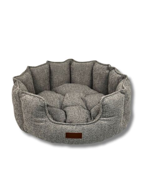Lit pour animaux Chelsea L gris - 76x76x30 cm