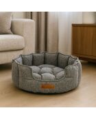 Cama para mascotas Chelsea L gris - 76x76x30 cm