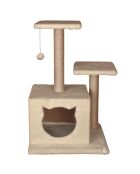 Casetta per gatti beige Lotti - 45x35x72 cm