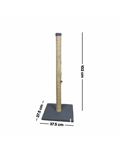 Kattenkrabber Aero antraciet - 37,5x37,5x102 cm