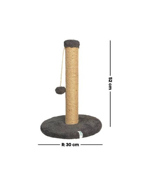 Griffoir pour chat Coris anthracite - 30x52 cm