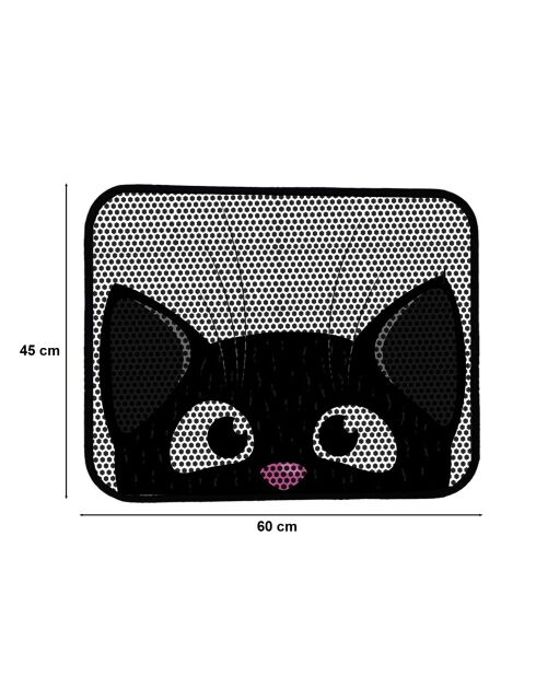 Nrszn0146 kattenbakmat zwart - 45x60 cm