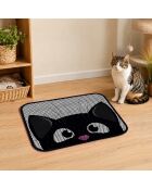 Tapis de litière pour chat Nrszn0146 noir - 45x60 cm