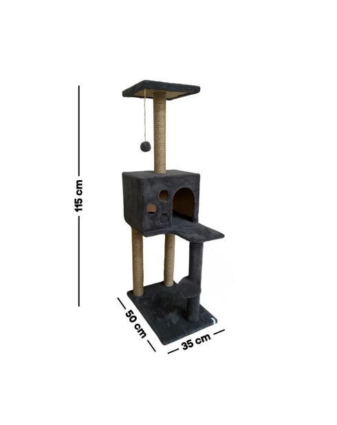 Orion kattenhuis antraciet - 50x35x115 cm