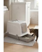 Maison de toilette pour chat 5115-01 grise - 47x39,5x55 cm