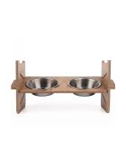 Ciotole doppie beige con animali Apvm5