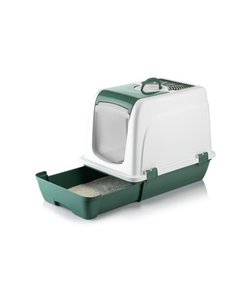 Maison de toilette pour chat 5115-06 vert pastel - 47x39,5x55 cm