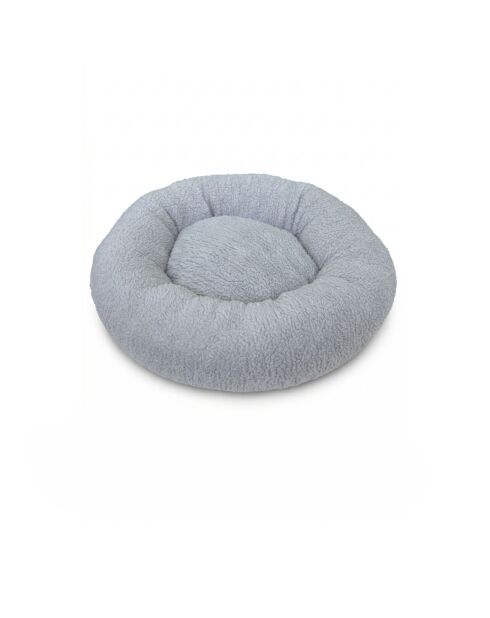 Teddy Donut L grijs huisdierenbed - 85x85x16 cm