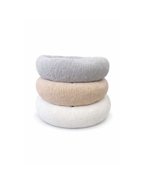 Lit pour animaux Teddy Donut S crème - 52x52x12 cm