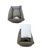 Hundebett Vanilla XL, grau, 75 x 95 x 22 cm
