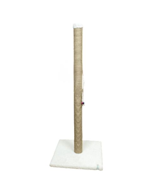 Griffoir pour chat Aero beige - 37,5x37,5x102 cm