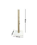 Tiragraffi Aero beige per gatti - 37,5x37,5x102 cm