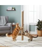 Tiragraffi Aero beige per gatti - 37,5x37,5x102 cm