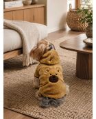 Sudadera con capucha para perro Teddy Welsoft Jacket XS marrón claro