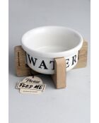 Set di 2 ciotole bianche per animali Ahsap - 15x15x8 cm