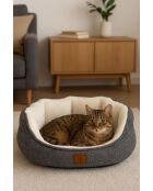 Lit pour animaux Coco M gris - 54x62x18 cm