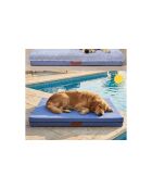 Pure Comfort Hundebett blau - 90x110x11 cm