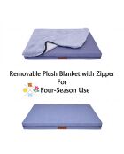 Pure Comfort Hundebett blau - 90x110x11 cm