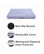 Pure Comfort Hundebett blau - 90x110x11 cm