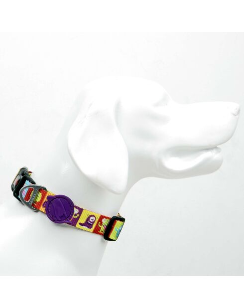 Alliens XS veelkleurige hondenhalsband
