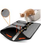 Alfombrilla negra para gatos Nrszn0127, 45 x 60 cm