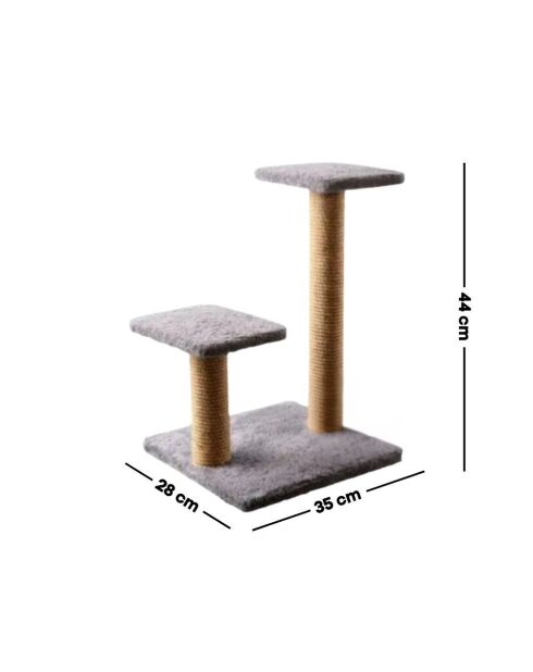 Albero per gatti Luzi grigio - 35x28x44 cm