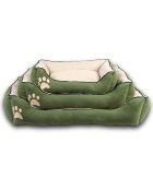 Lucy Dog & Cat M groen huisdierenbed - 55x75x20 cm