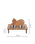 Dubbele dierenbakken Apvm13 bruin