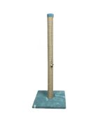Aero turquoise krabpaal voor katten - 37,5x37,5x102 cm