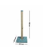 Aero turquoise krabpaal voor katten - 37,5x37,5x102 cm