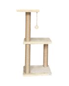 Albero per gatti Tina 1 beige - 35x28x80 cm